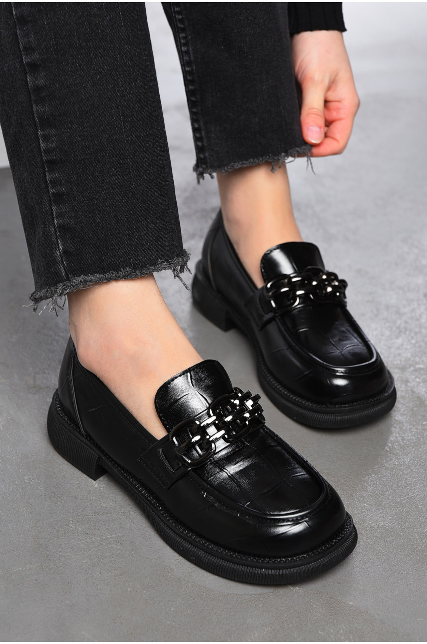 Лофери жіночі чорного кольору Y101 197540 Лофери жіночі чорного кольору Y101 197540