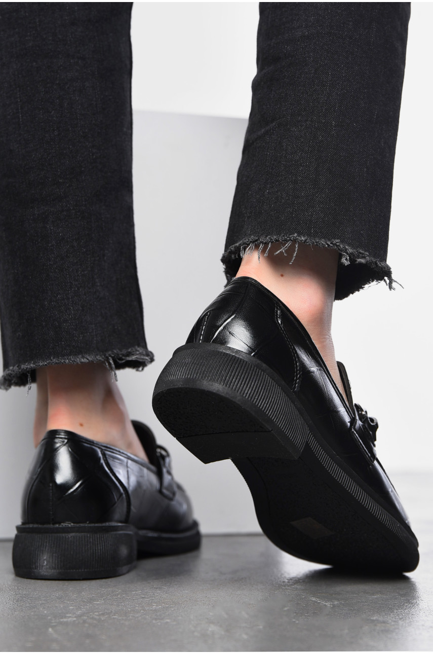 Лофери жіночі чорного кольору Y101 197540 Лофери жіночі чорного кольору Y101 197540