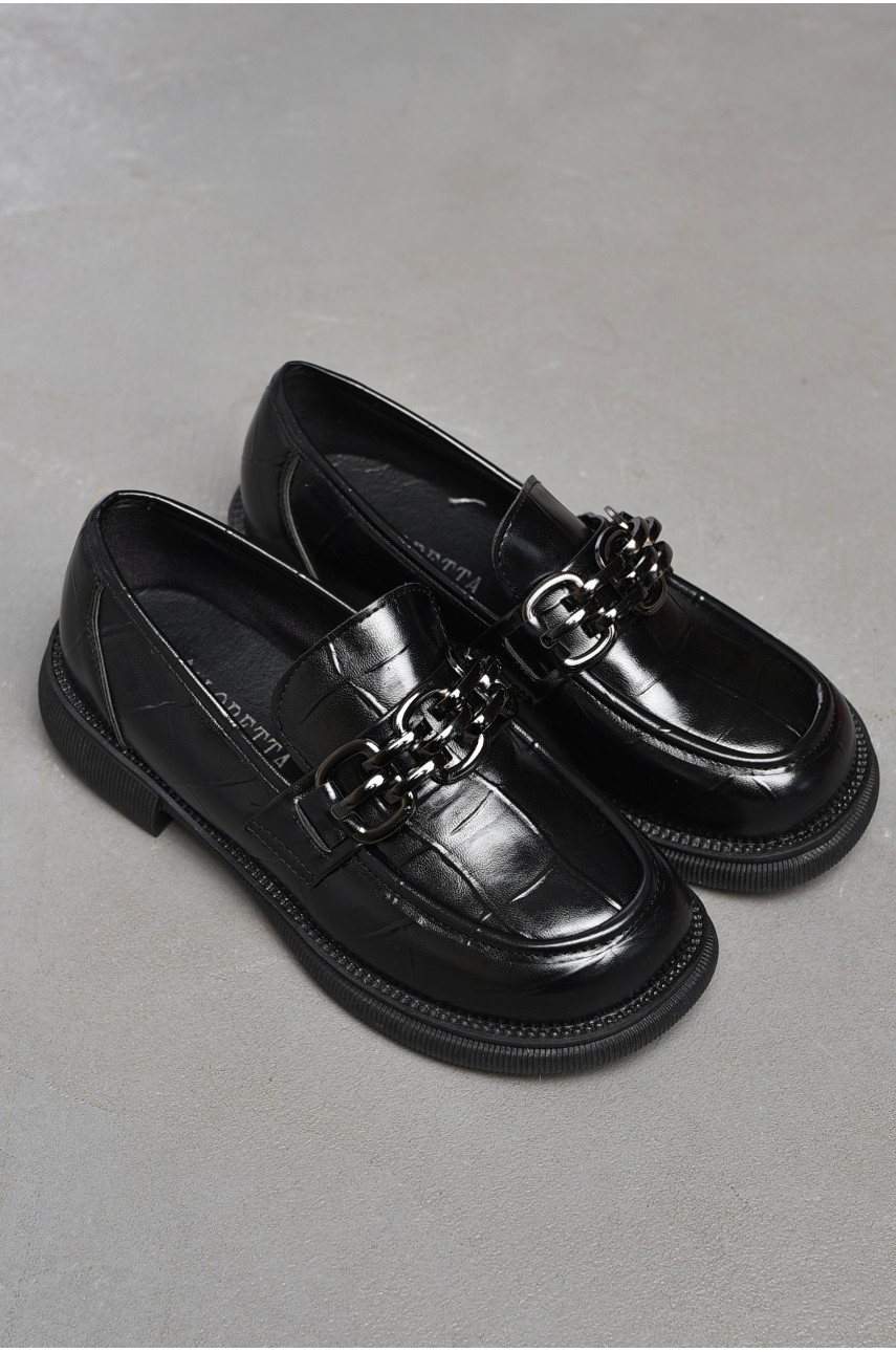 Лофери жіночі чорного кольору Y101 197540 Лофери жіночі чорного кольору Y101 197540