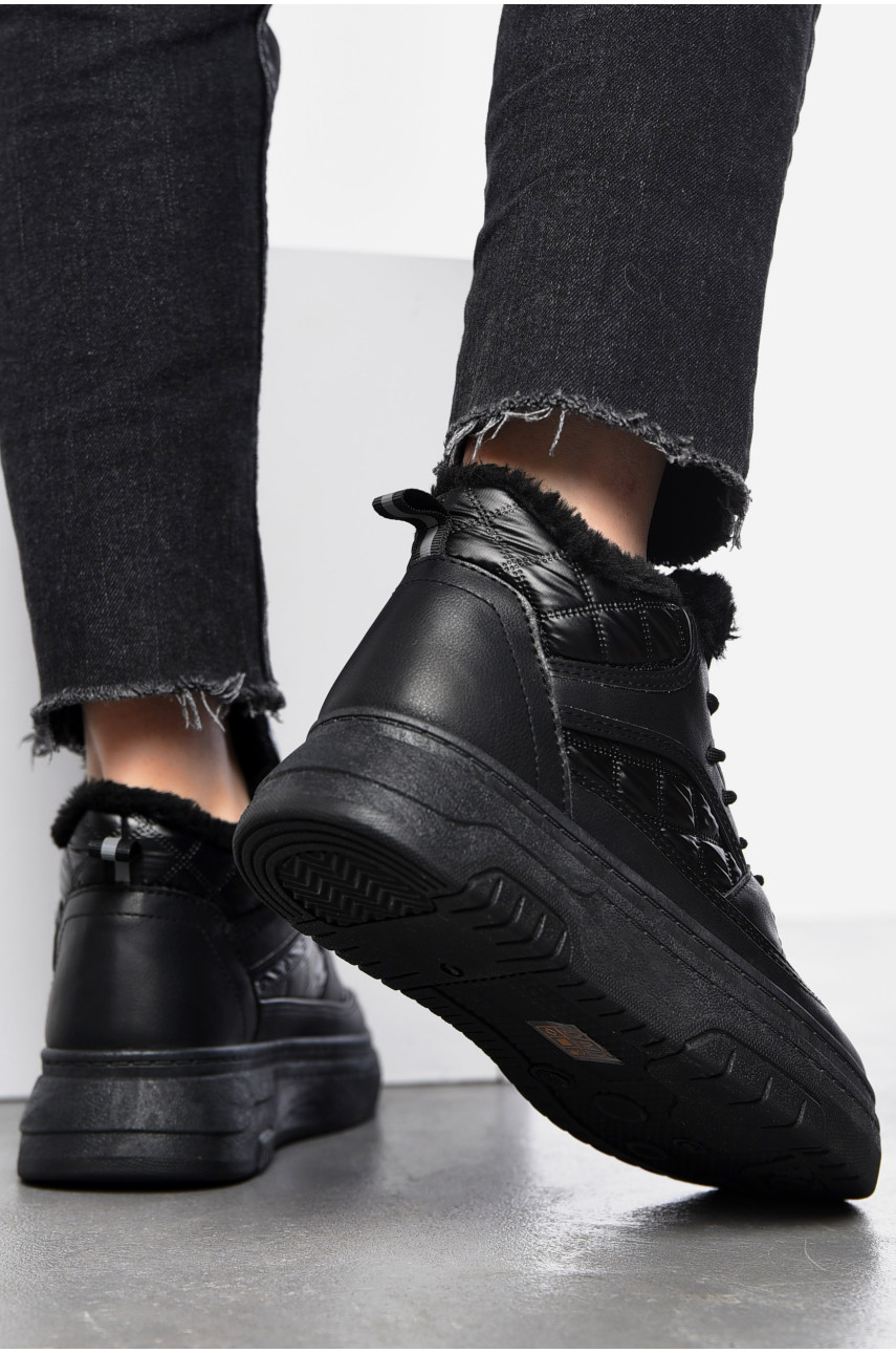 Ботинки женские зимние черного цвета 2024-6-1 197553 Ботинки женские зимние черного цвета 2024-6-1 197553