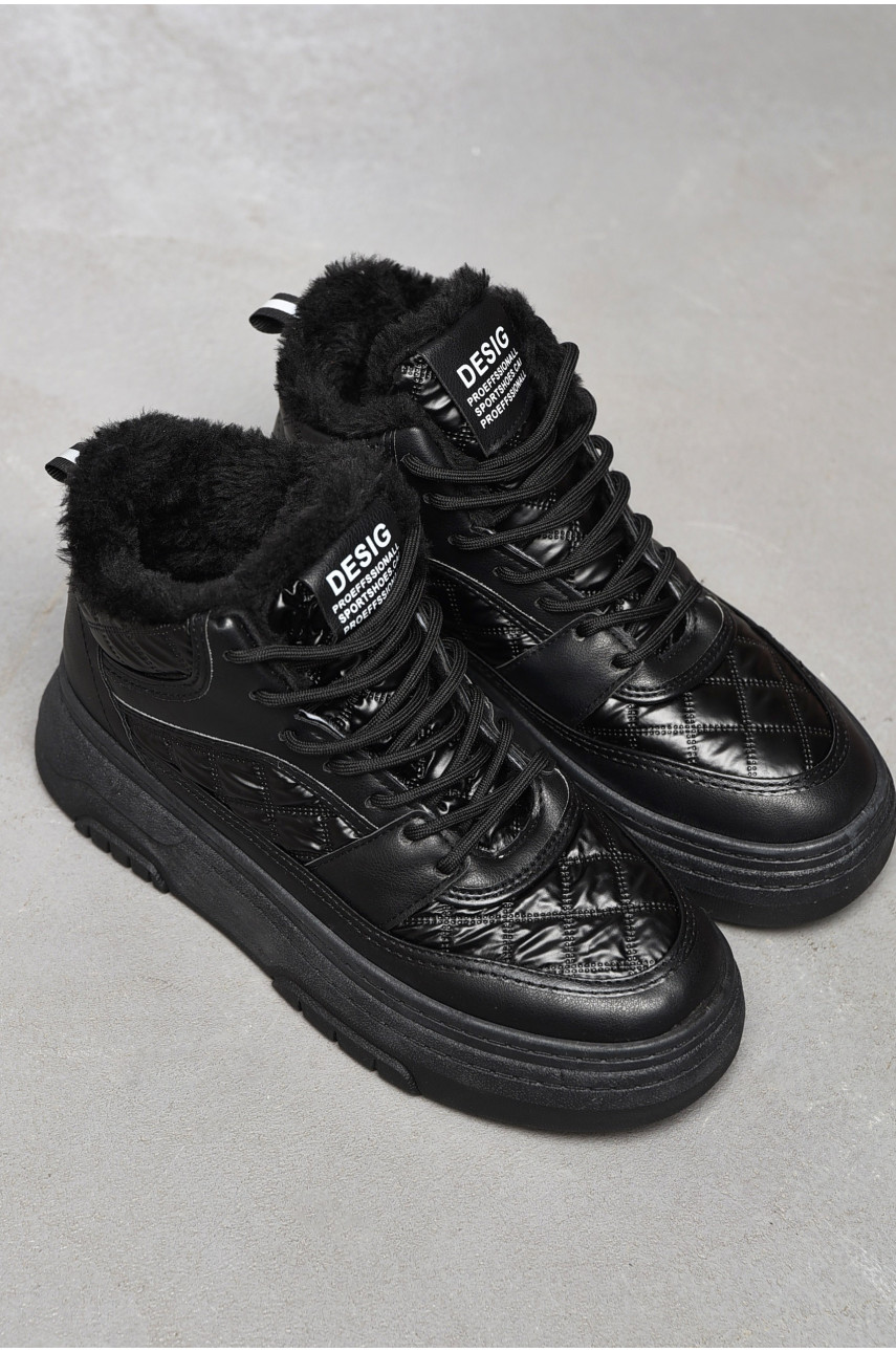 Ботинки женские зимние черного цвета 2024-6-1 197553 Ботинки женские зимние черного цвета 2024-6-1 197553