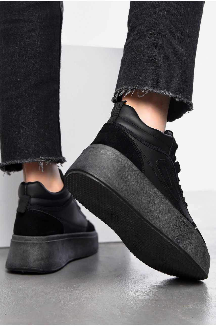 Ботинки женские демисезонные черного цвета 2024-9-1 197559