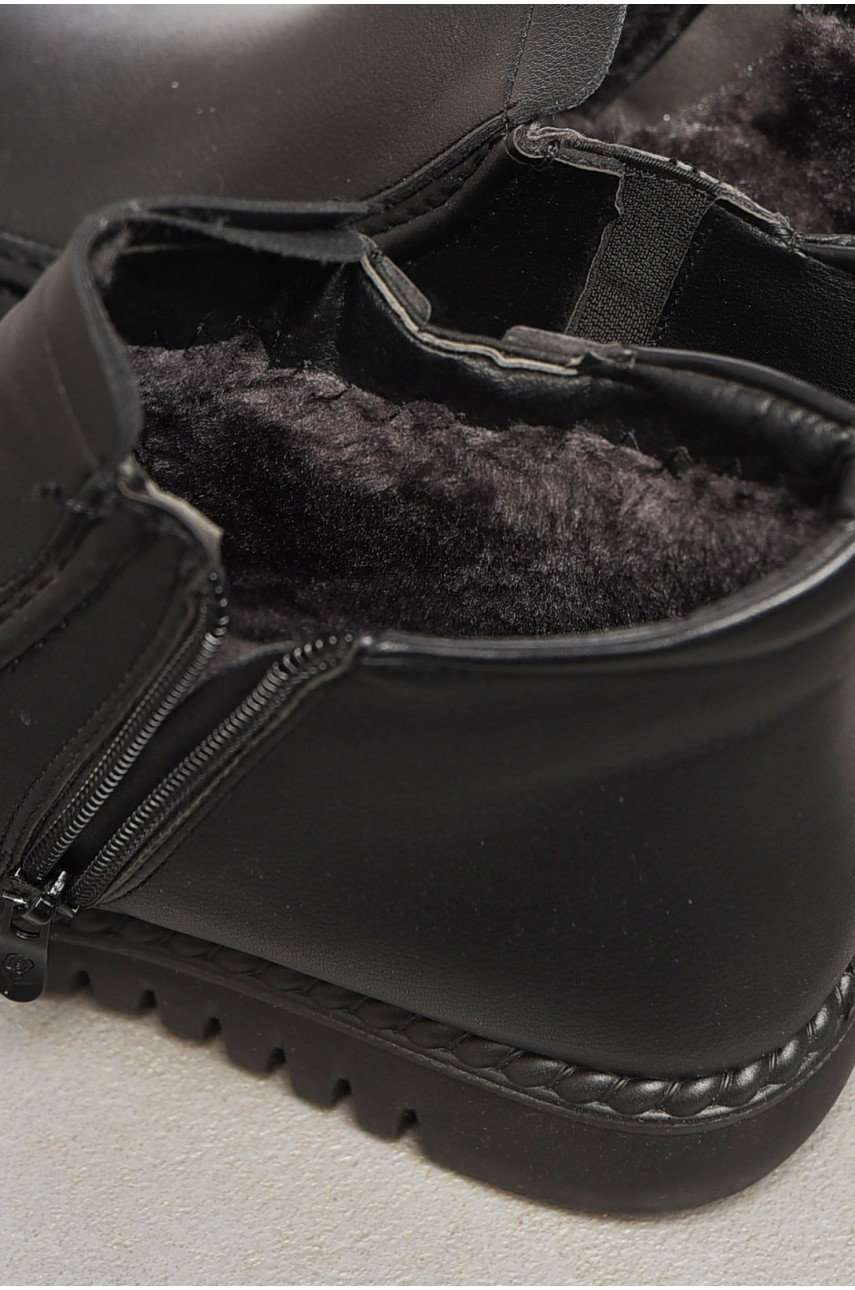 Ботинки женские зимние черного цвета 2661 197561 Ботинки женские зимние черного цвета 2661 197561