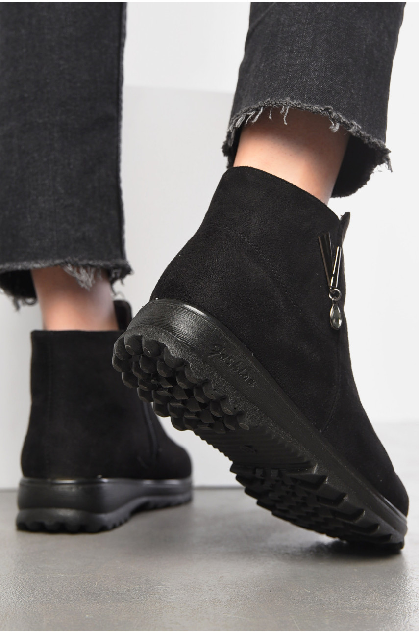 Ботинки женские зимние черного цвета 8196-15 197562 Ботинки женские зимние черного цвета 8196-15 197562