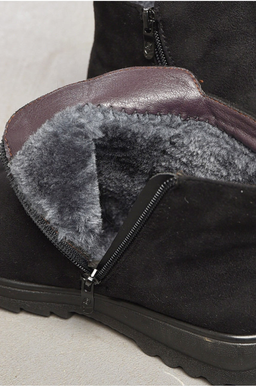 Ботинки женские зимние черного цвета 8196-15 197562 Ботинки женские зимние черного цвета 8196-15 197562