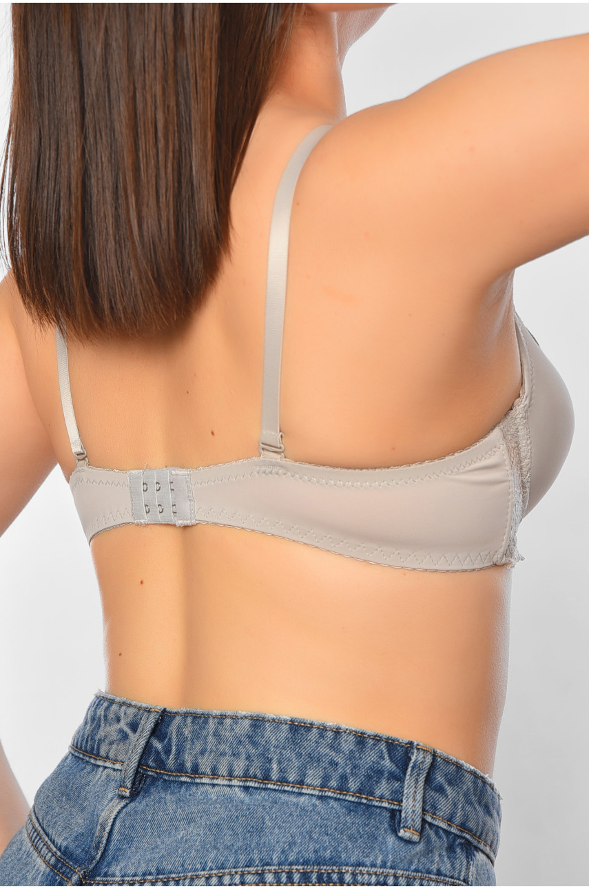 Бюстгальтер жіночий світло-сірого кольору чашка В 6257 197578