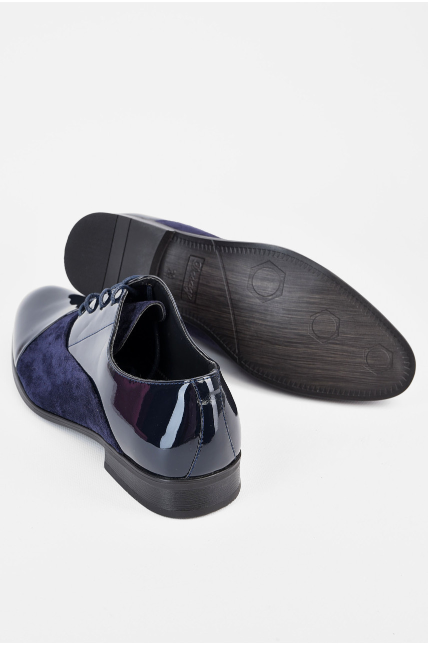 Туфлі чоловічі темно-синього кольору 199-16 197647