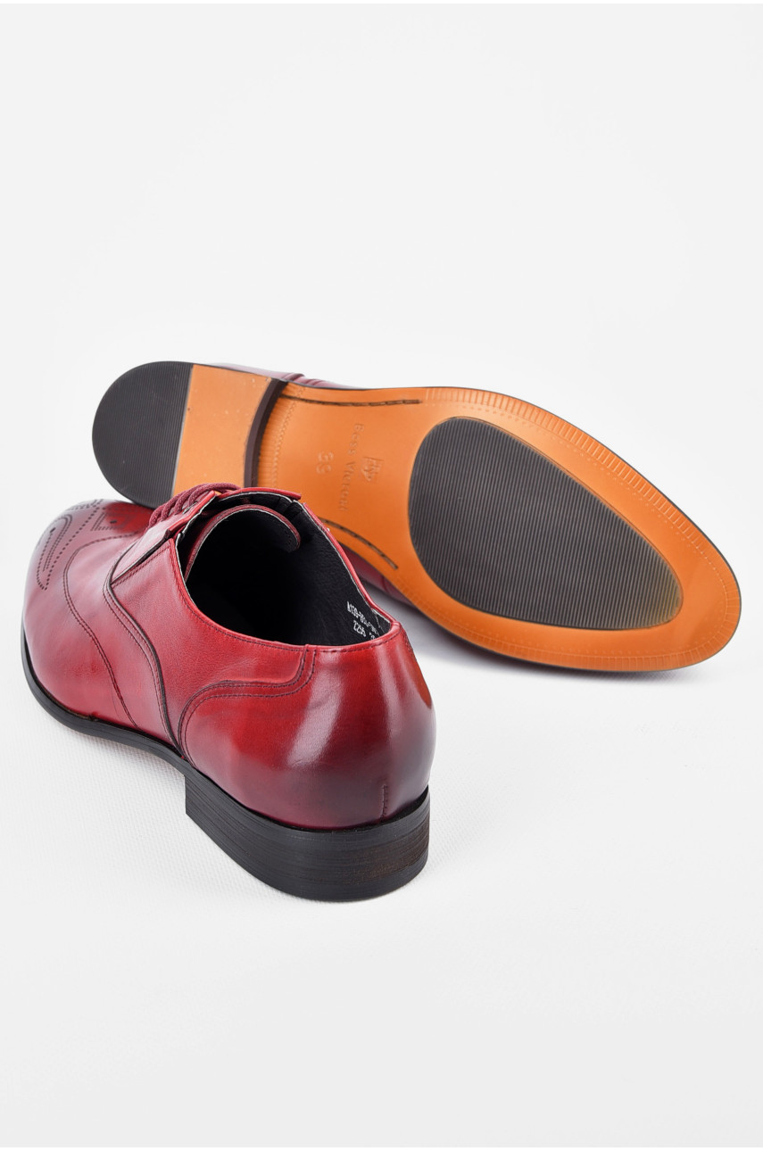 Туфлі чоловічі темно-червоного кольору 255 197662 Туфлі чоловічі темно-червоного кольору 255 197662