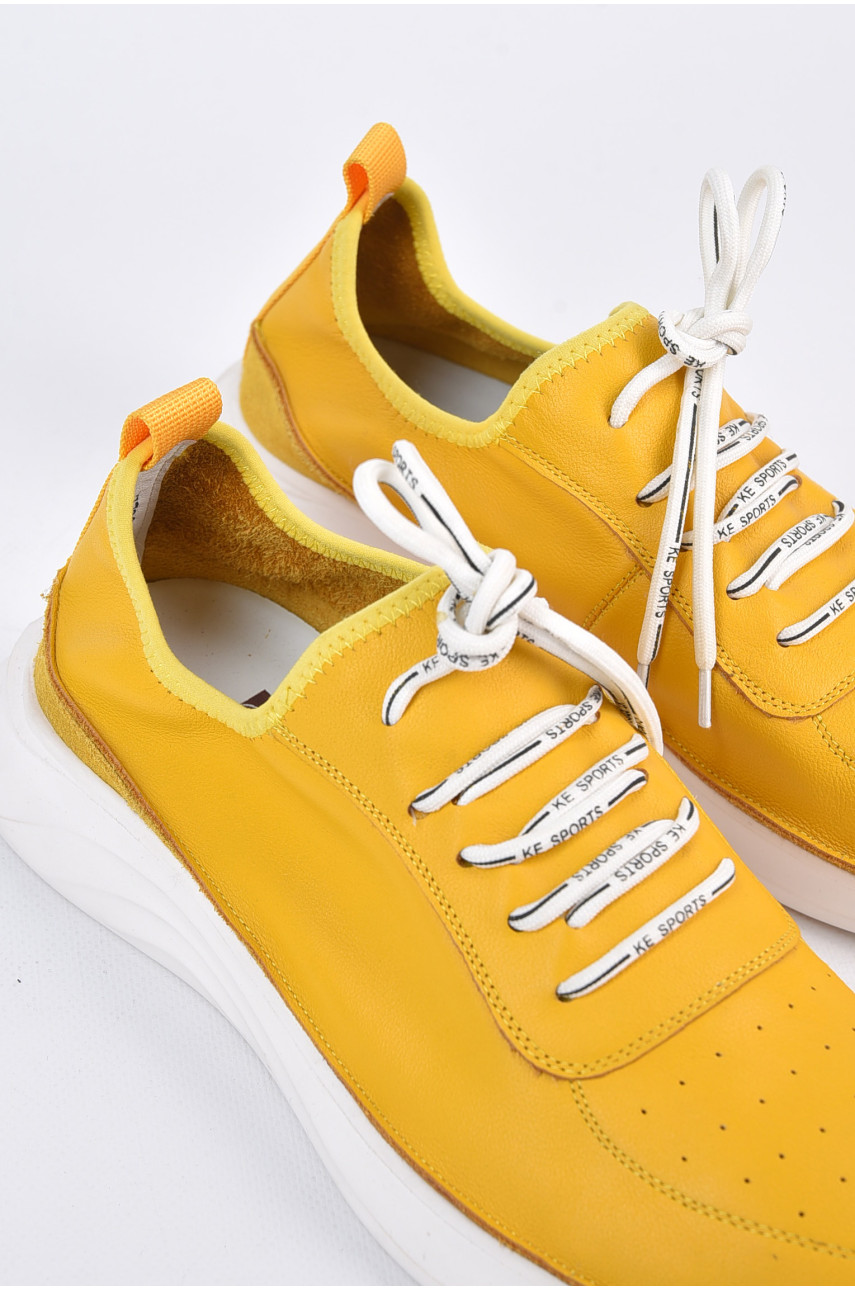 Кроссовки мужские желтого цвета 733 197664 Кроссовки мужские желтого цвета 733 197664