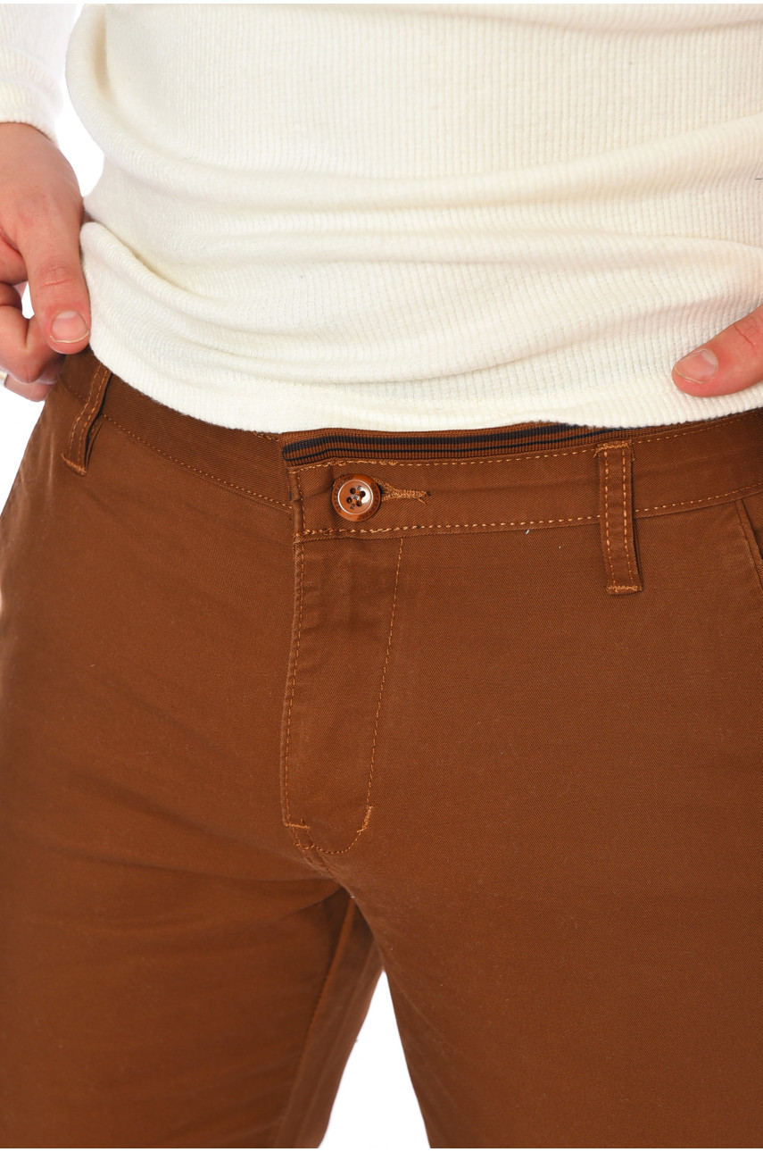 Штаны мужские коричневого цвета 90640 197687