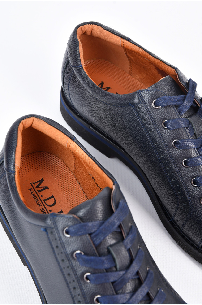 Туфлі чоловічі темно-синього кольору 8816-2 197693 Туфлі чоловічі темно-синього кольору 8816-2 197693