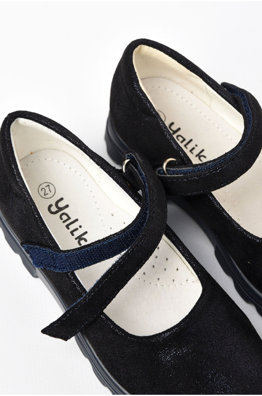 Туфли детские для девочки черного цвета 56-109 197713