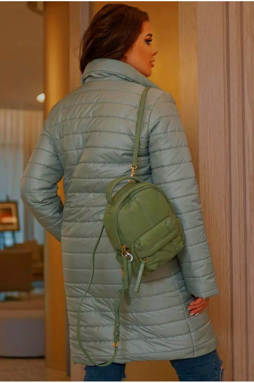 Пальто жіноче оливкового кольору 197722