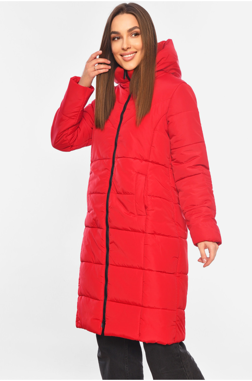 Куртка жіноча демісезонна бордового кольору 323 197733