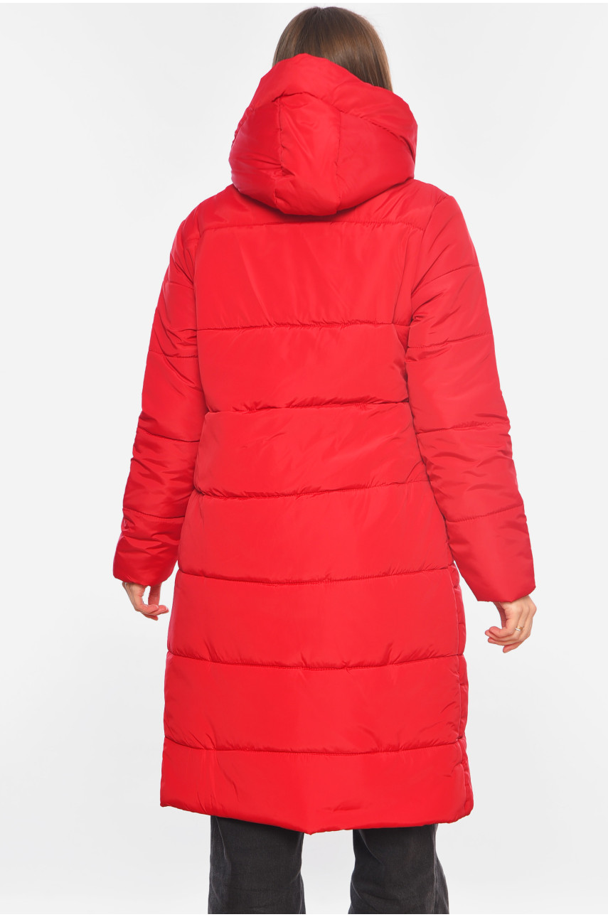 Куртка жіноча демісезонна бордового кольору 323 197733