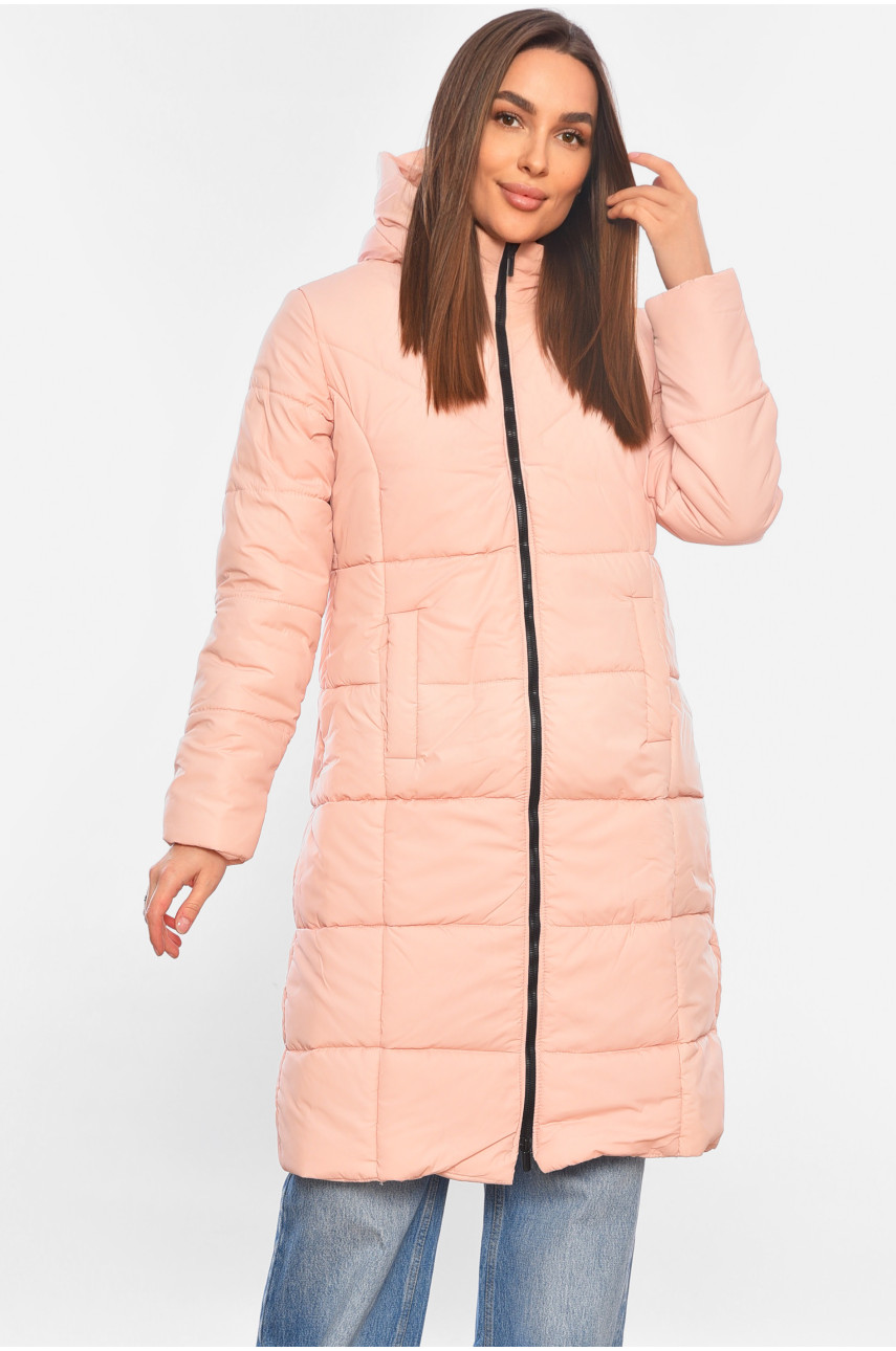 Куртка жіноча демісезонна рожевого кольору 323 197734