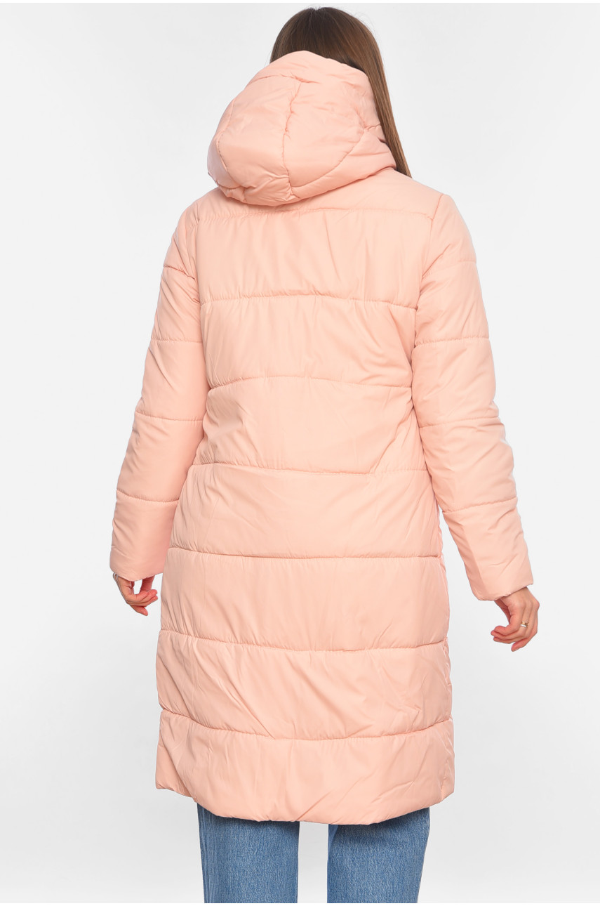 Куртка жіноча демісезонна рожевого кольору 323 197734 Куртка жіноча демісезонна рожевого кольору 323 197734