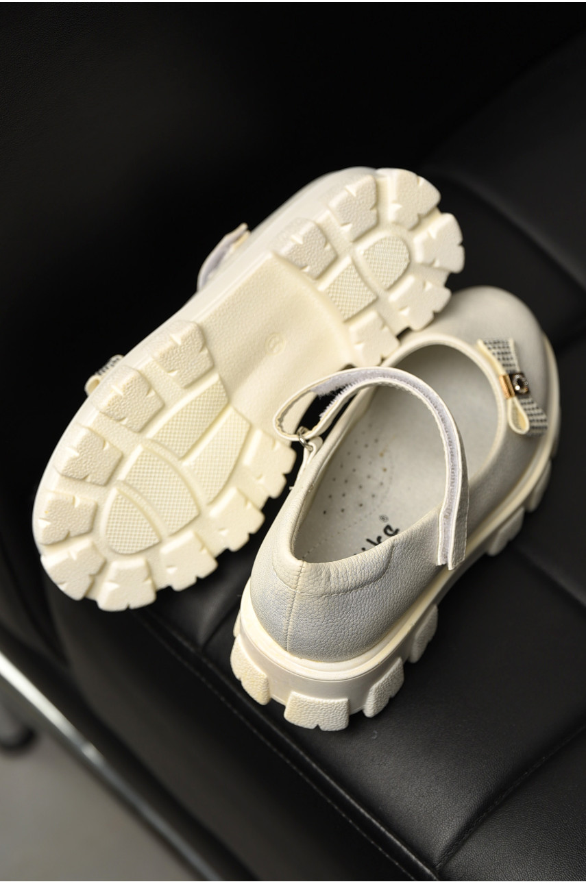 Туфли детские для девочки белого цвета 58-198 197742 Туфли детские для девочки белого цвета 58-198 197742