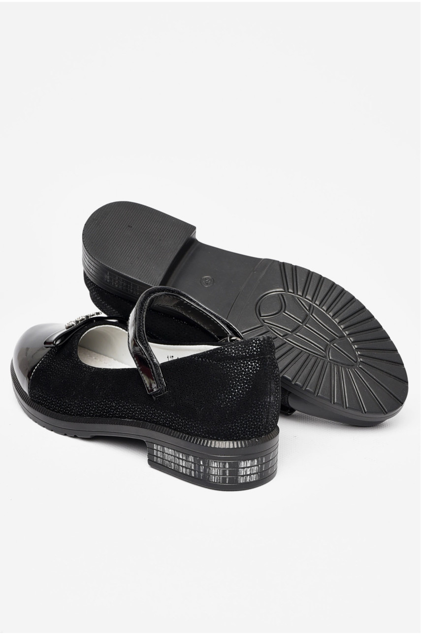 Туфли детские для девочки черного цвета 115-1 197745 Туфли детские для девочки черного цвета 115-1 197745
