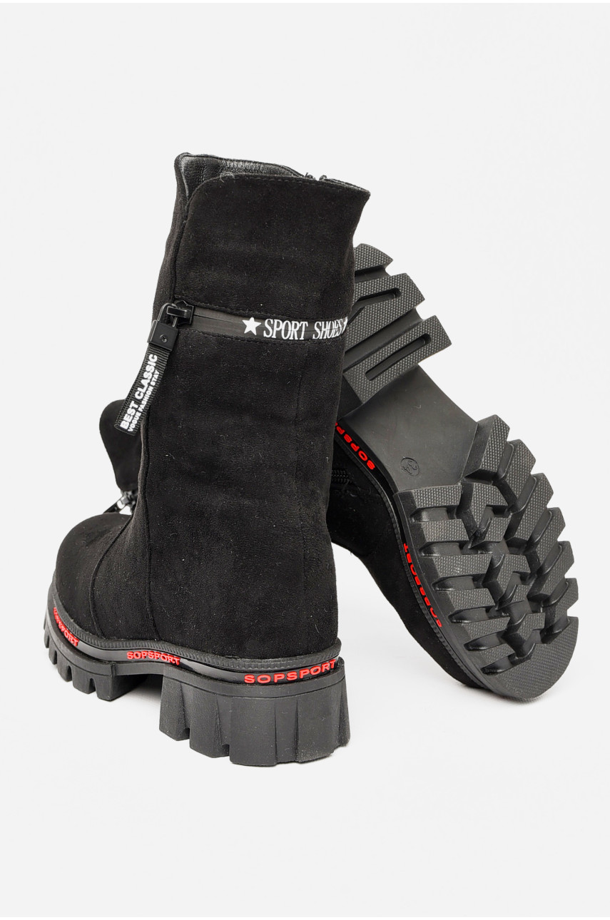 Сапоги зимние детские девочка черного цвета 216 197772