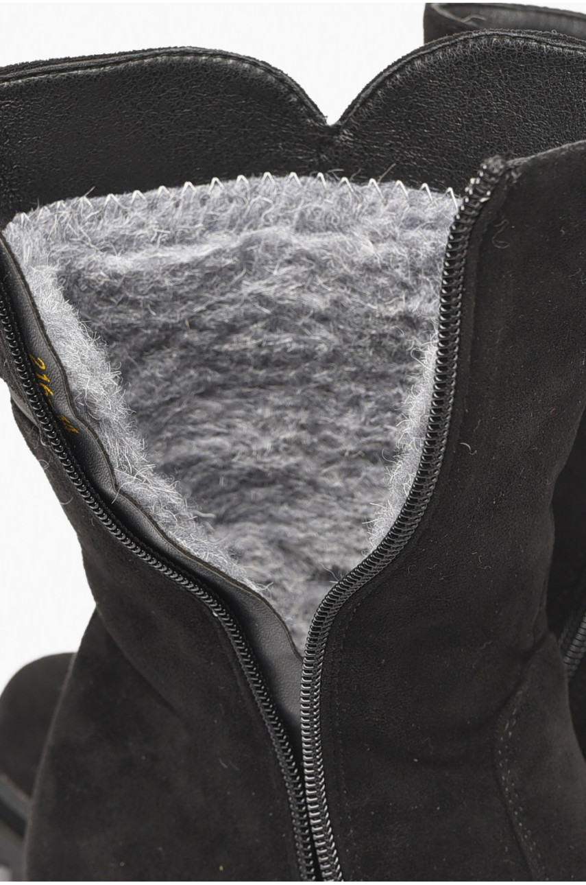 Сапоги зимние детские девочка черного цвета 216 197772