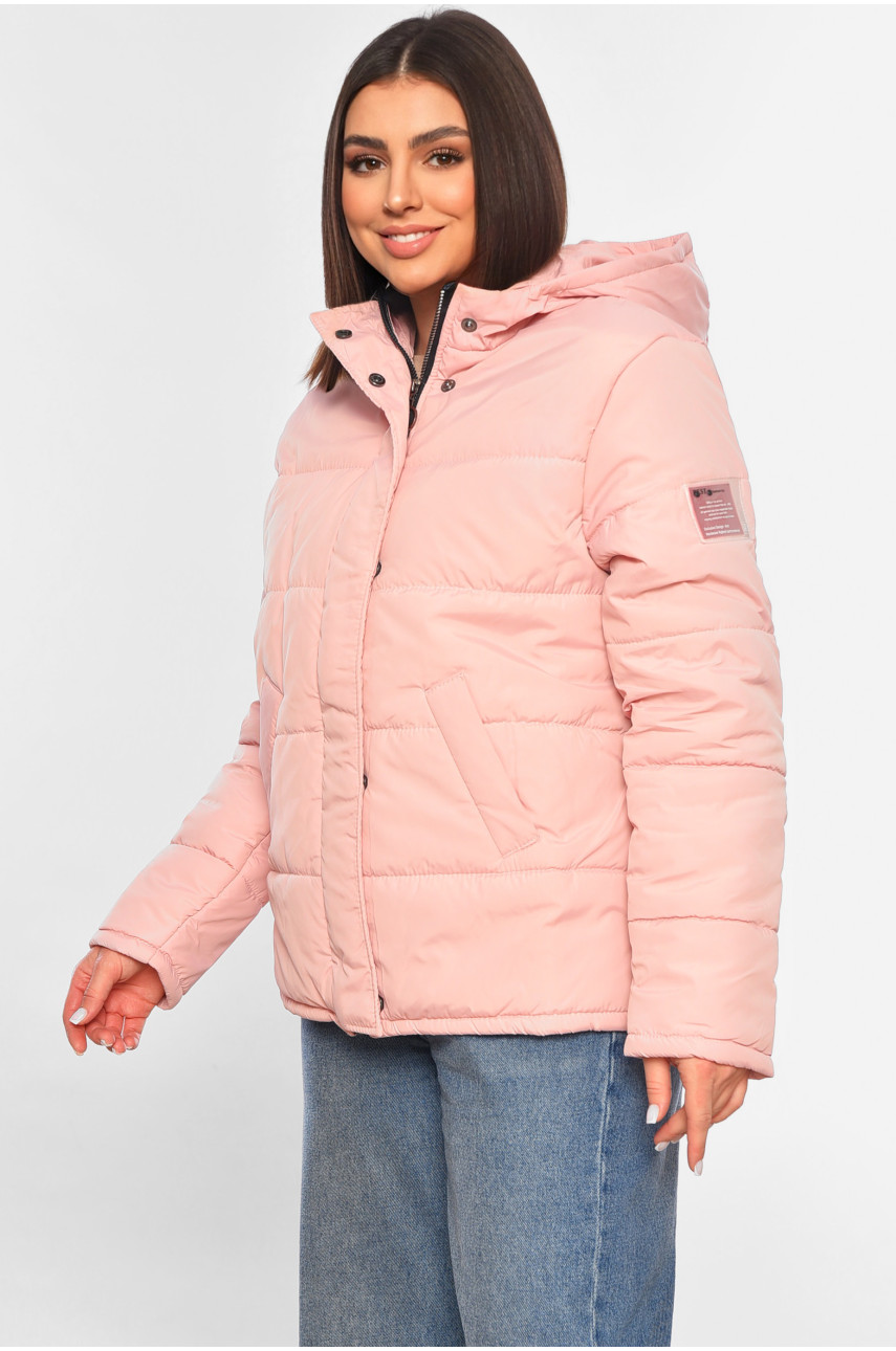 Куртка жіноча демісезонна світло-рожевого кольору 267 197773
