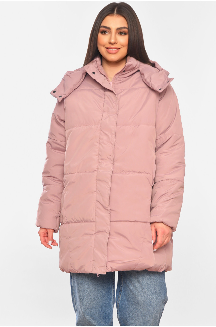 Куртка жіноча демісезонна пудрового кольору 273 197782