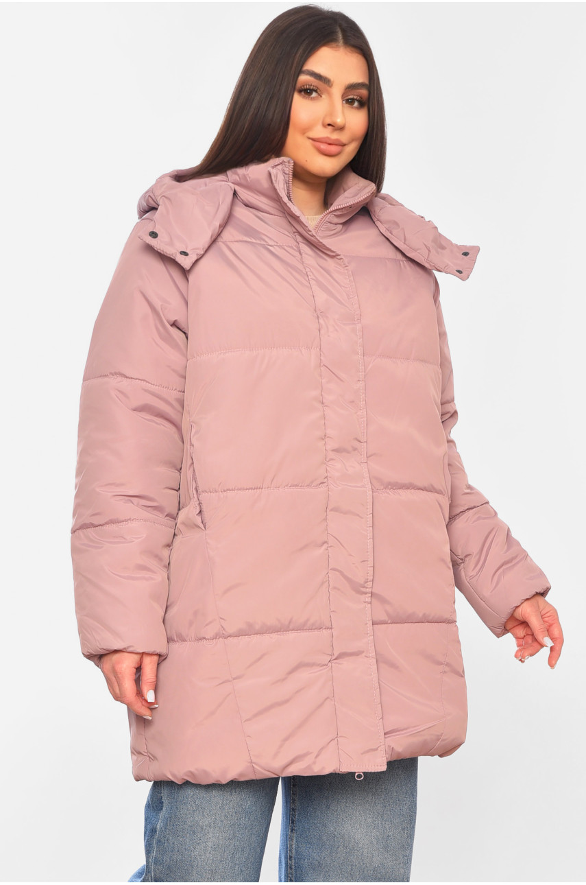 Куртка жіноча демісезонна пудрового кольору 273 197782