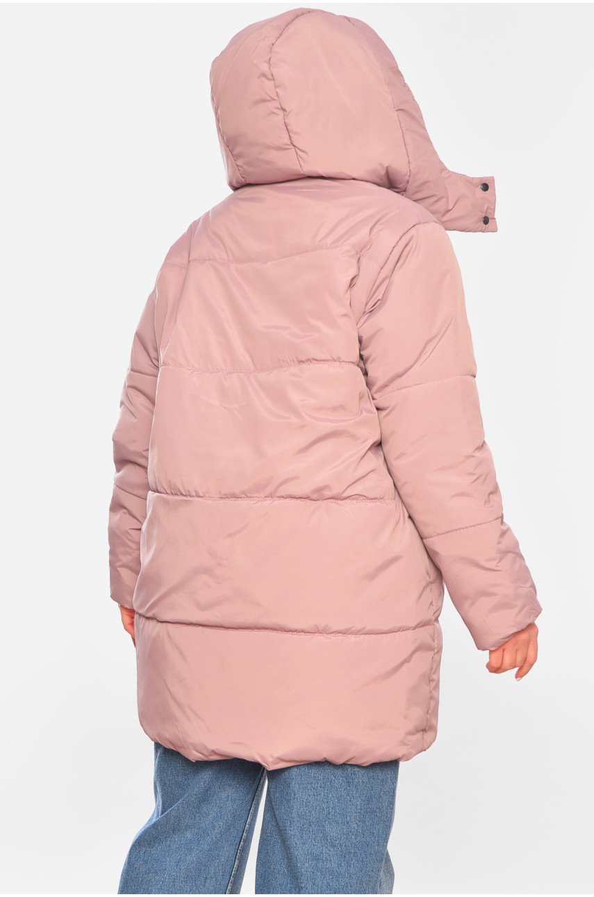 Куртка жіноча демісезонна пудрового кольору 273 197782