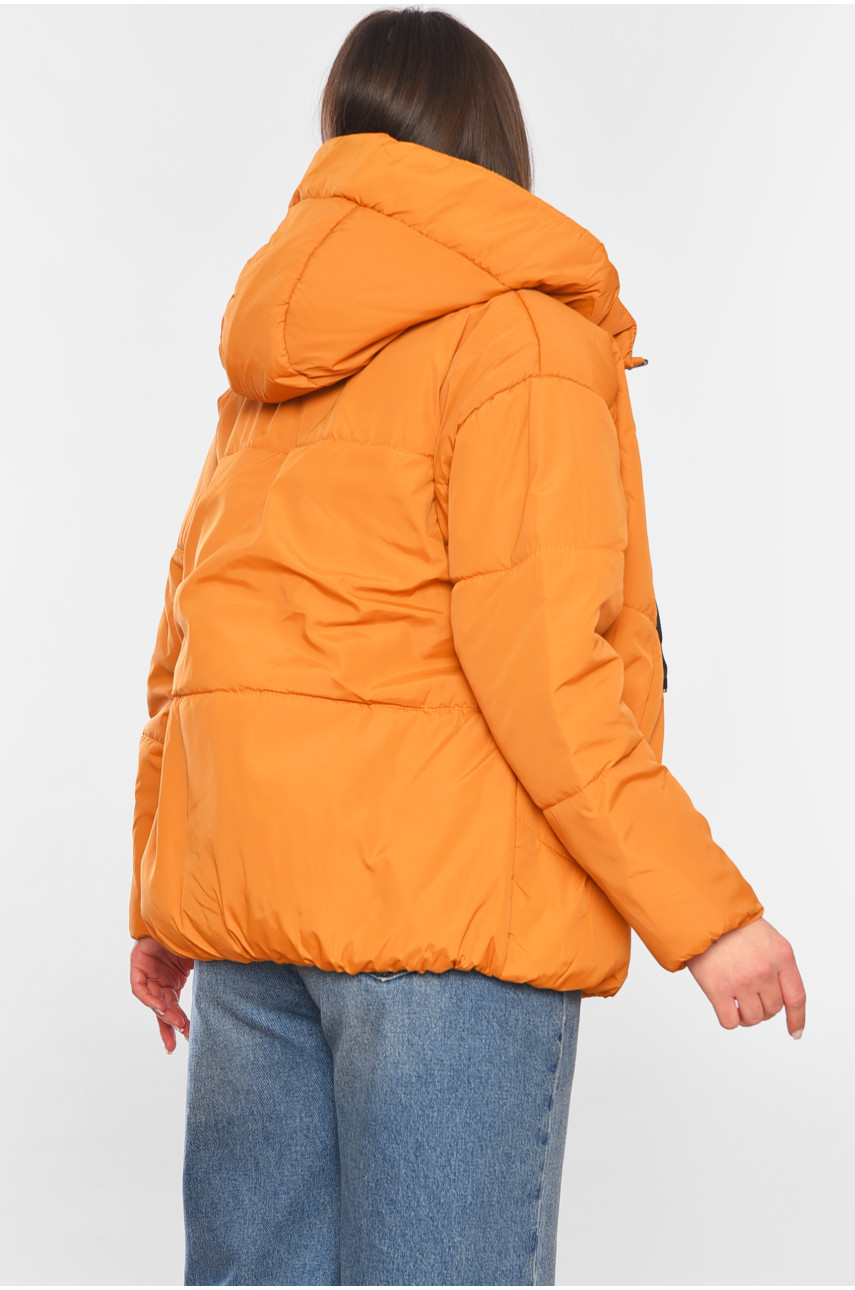 Куртка жіноча демісезонна гірчичного кольору 207-1 197797