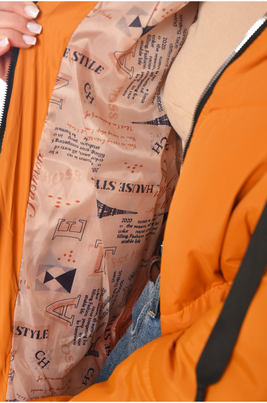 Куртка жіноча демісезонна гірчичного кольору 207-1 197797