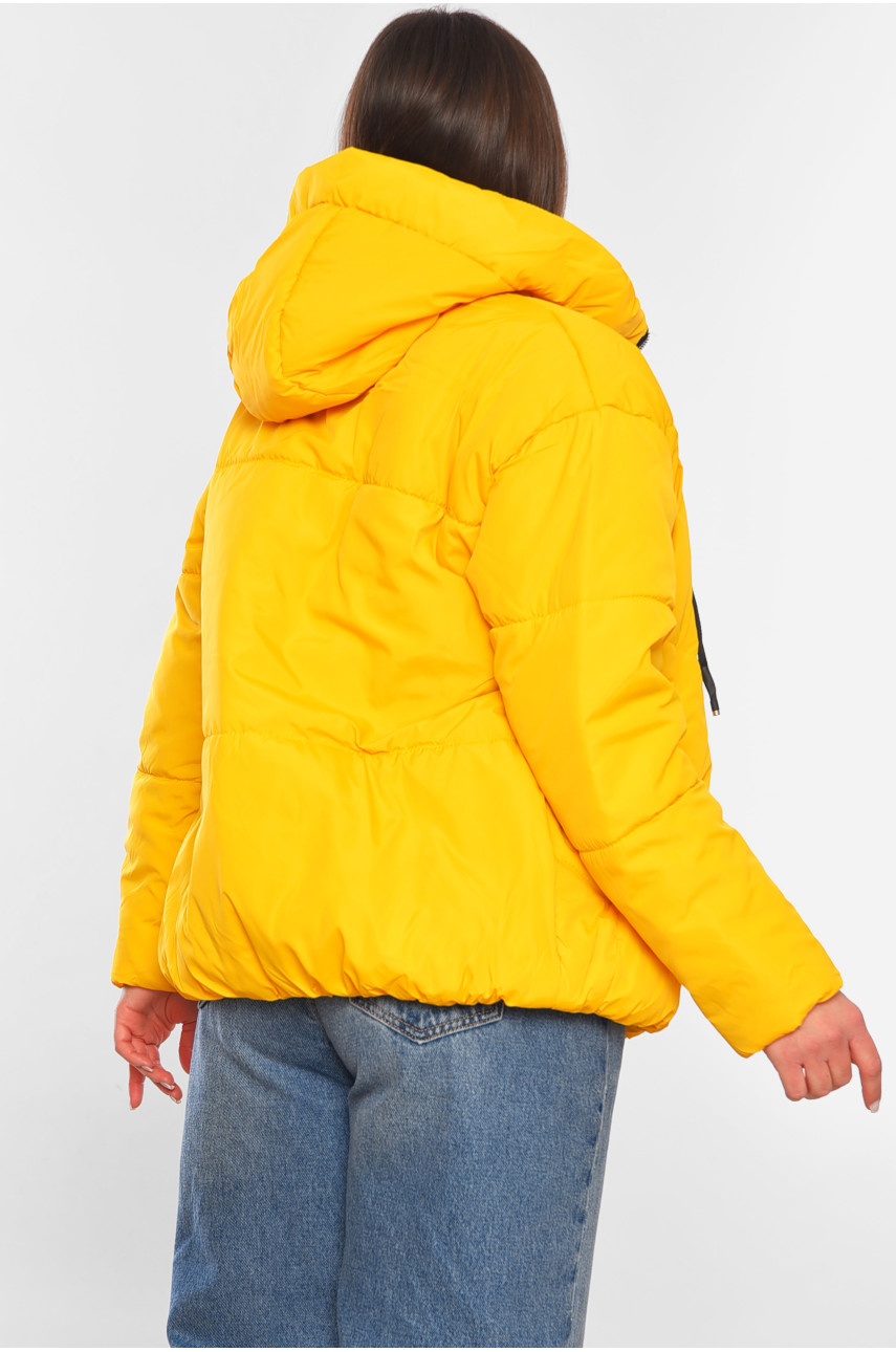 Куртка жіноча демісезонна жовтого кольору 207-1 197806