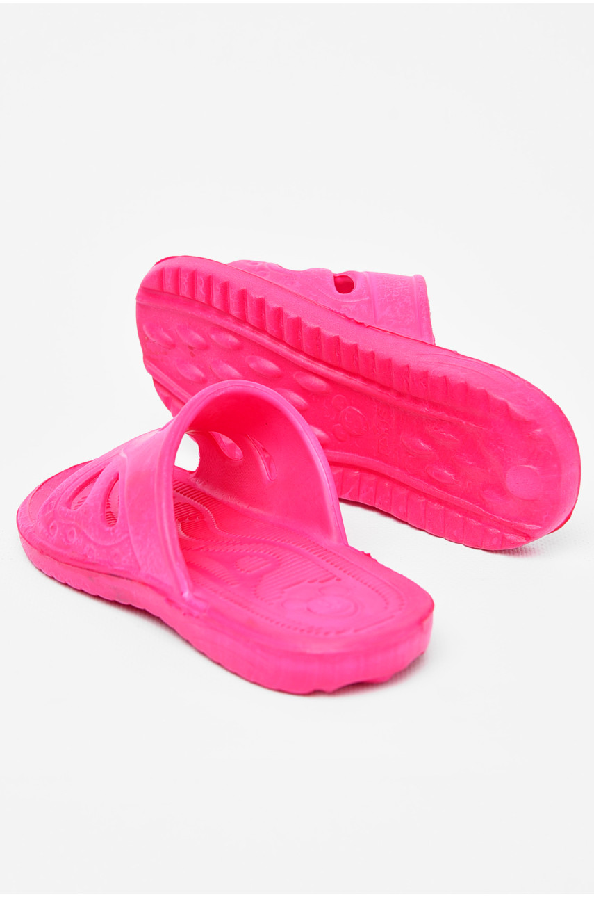Шлепки детские для девочки пена малинового цвета Miki Mays 197817