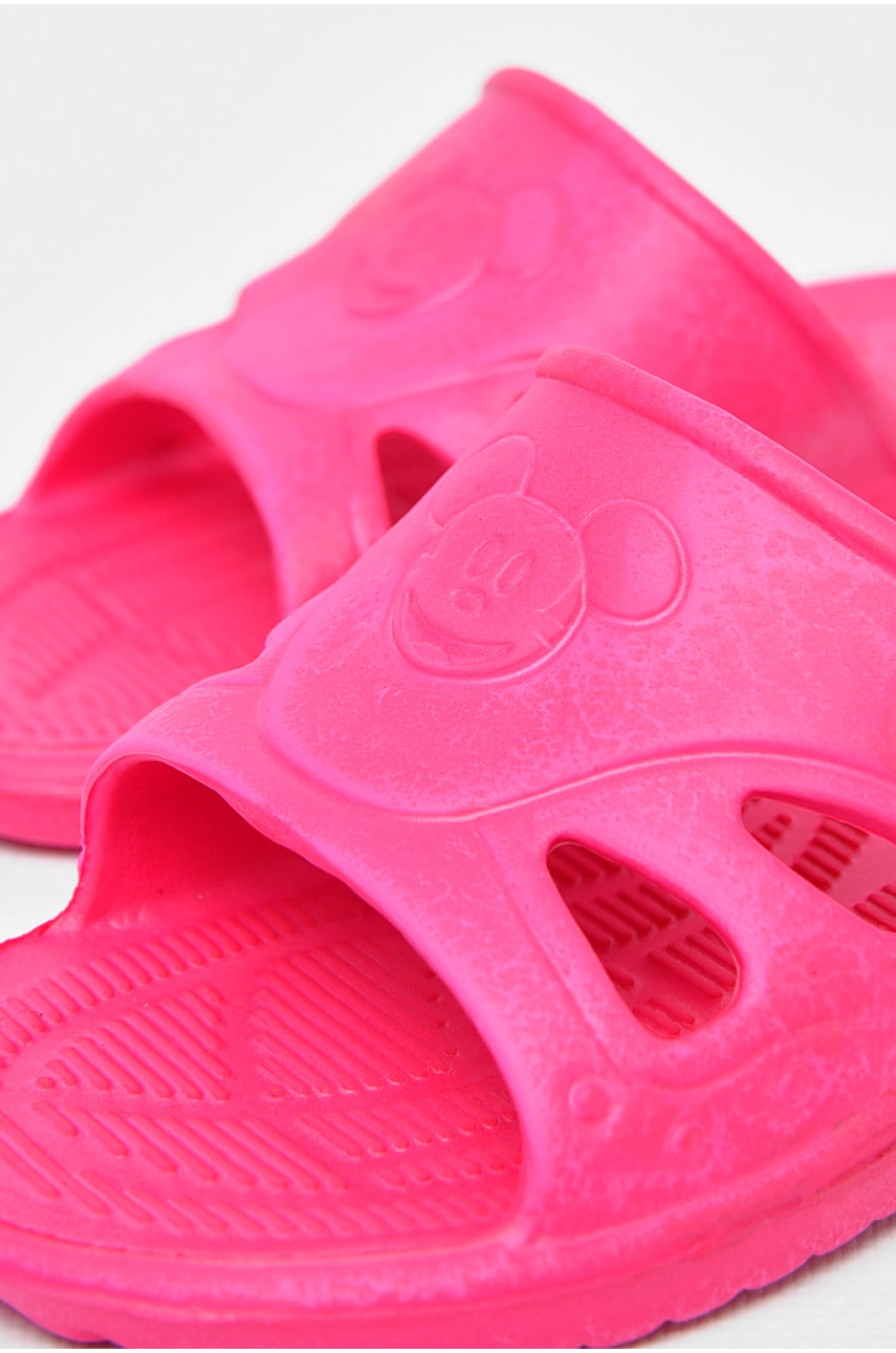 Шлепки детские для девочки пена малинового цвета Miki Mays 197817