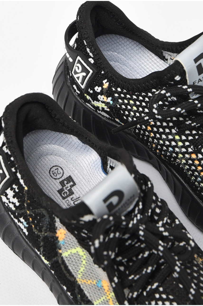 Кроссовки детские черного цвета текстиль 10149-0 197823 Кроссовки детские черного цвета текстиль 10149-0 197823