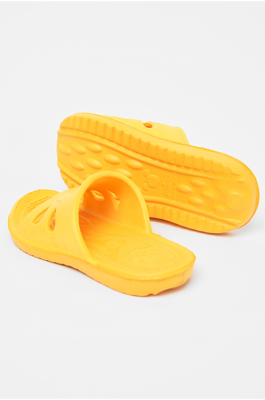Шлепки детские для девочки пена жолтого цвета Miki Mays 197825
