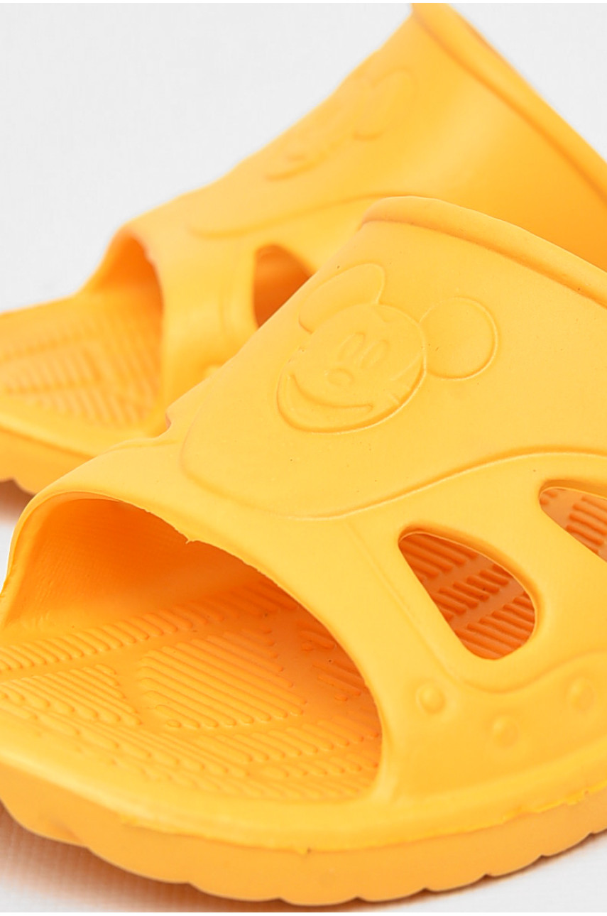 Шлепки детские для девочки пена жолтого цвета Miki Mays 197825