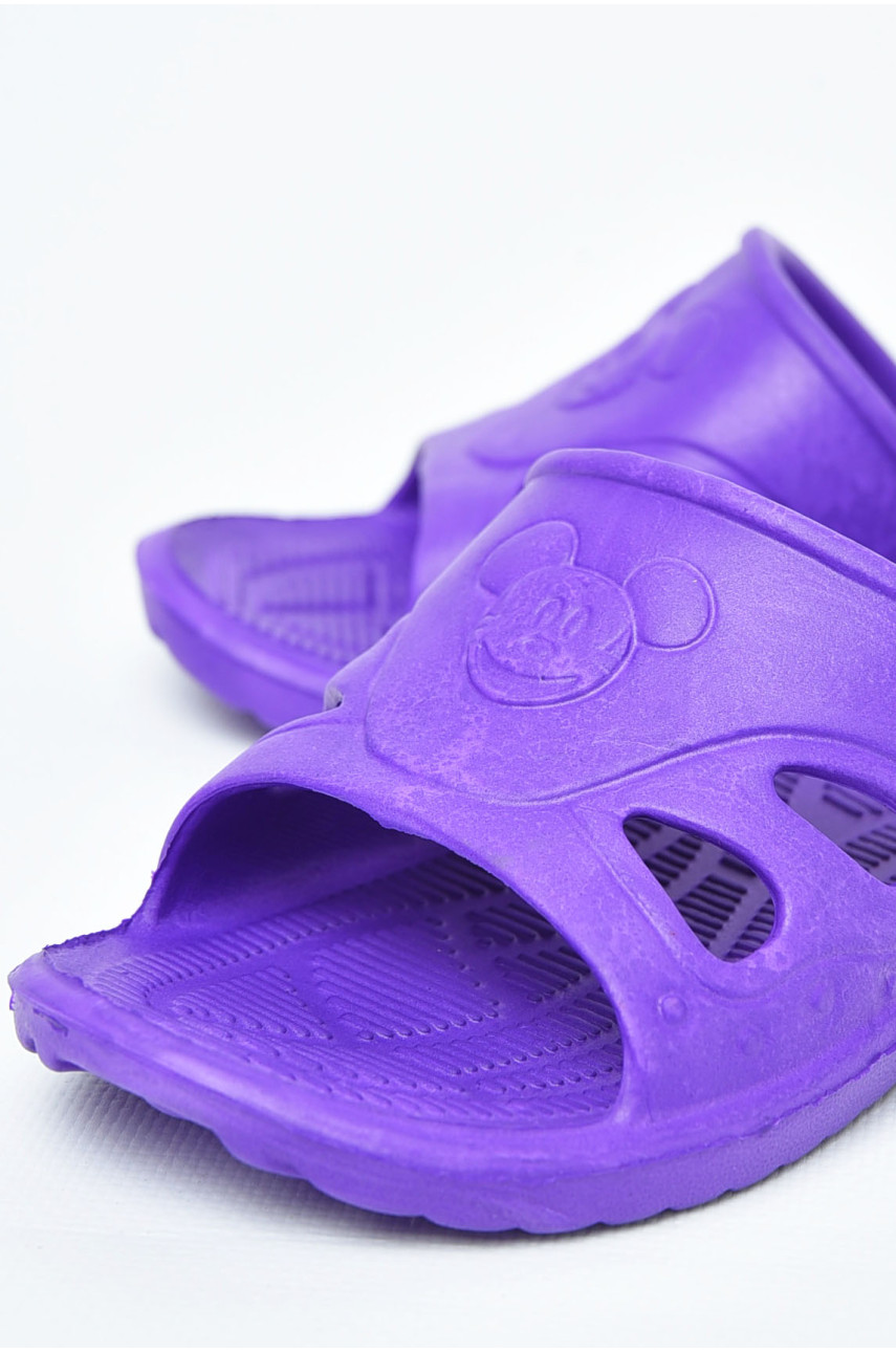 Шлепки детские для девочки пена жолтого цвета Miki Mays 197826