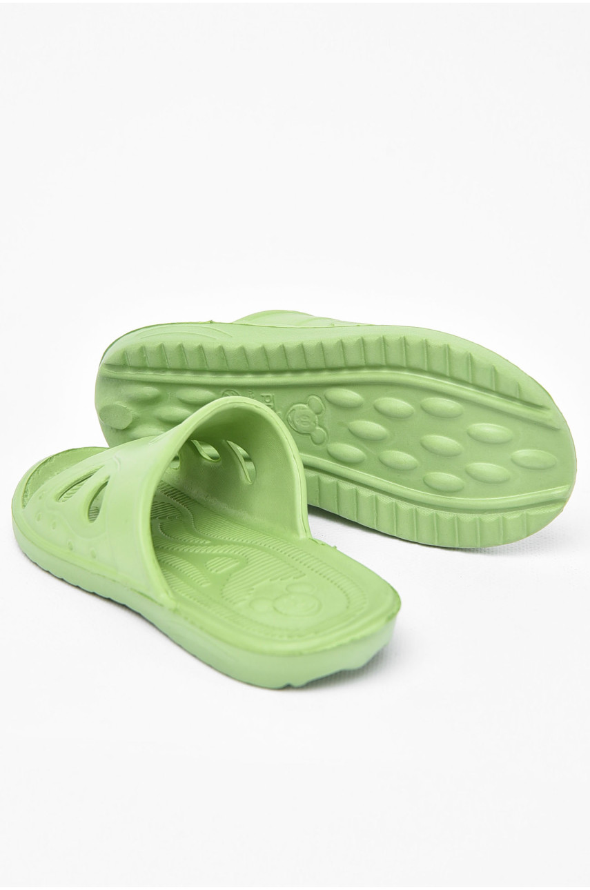 Шлепки детские для девочки пена зеленого цвета Miki Mays 197827