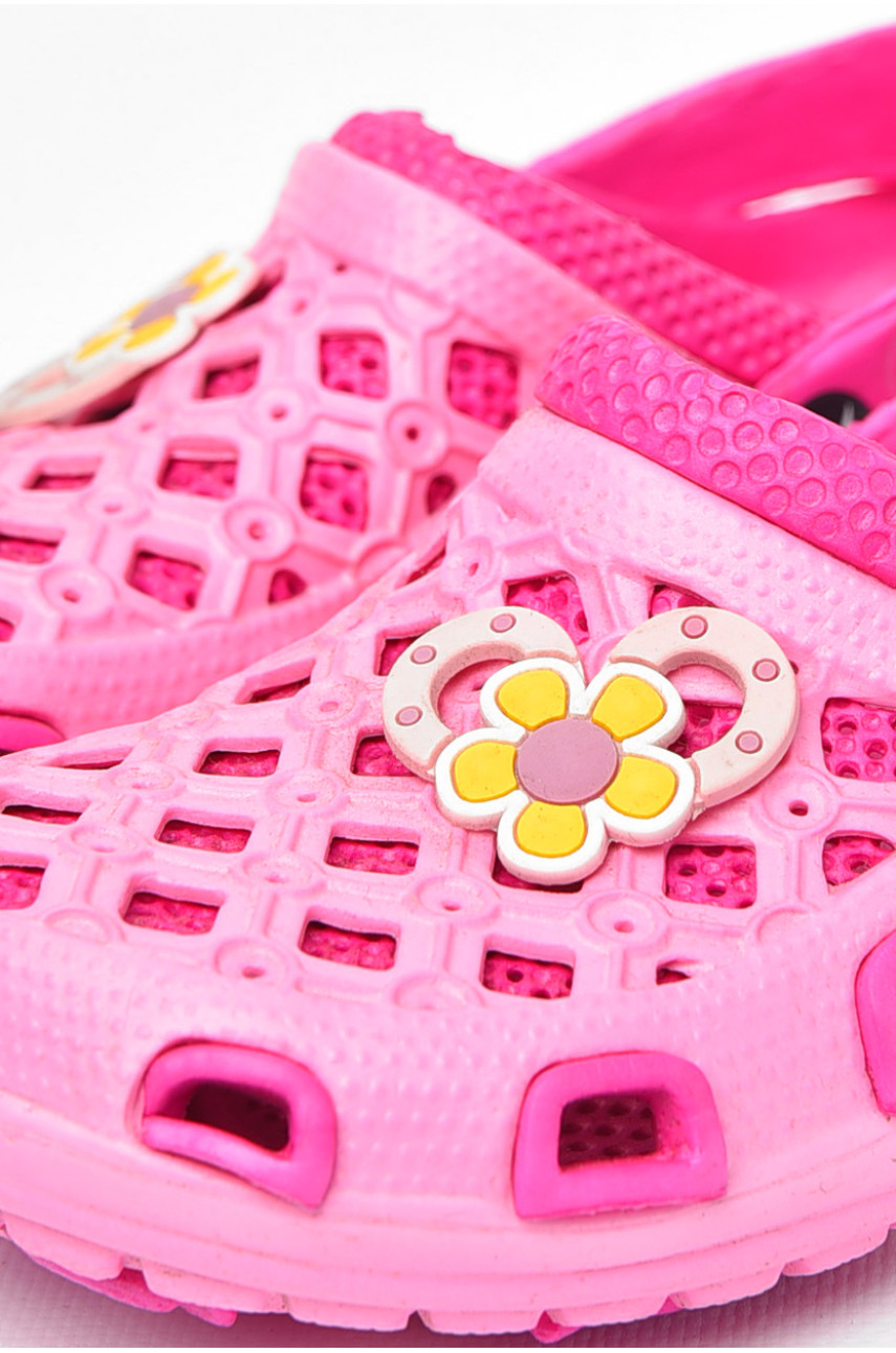 Кроксы детские для девочки розового цвета 6147-1 197839