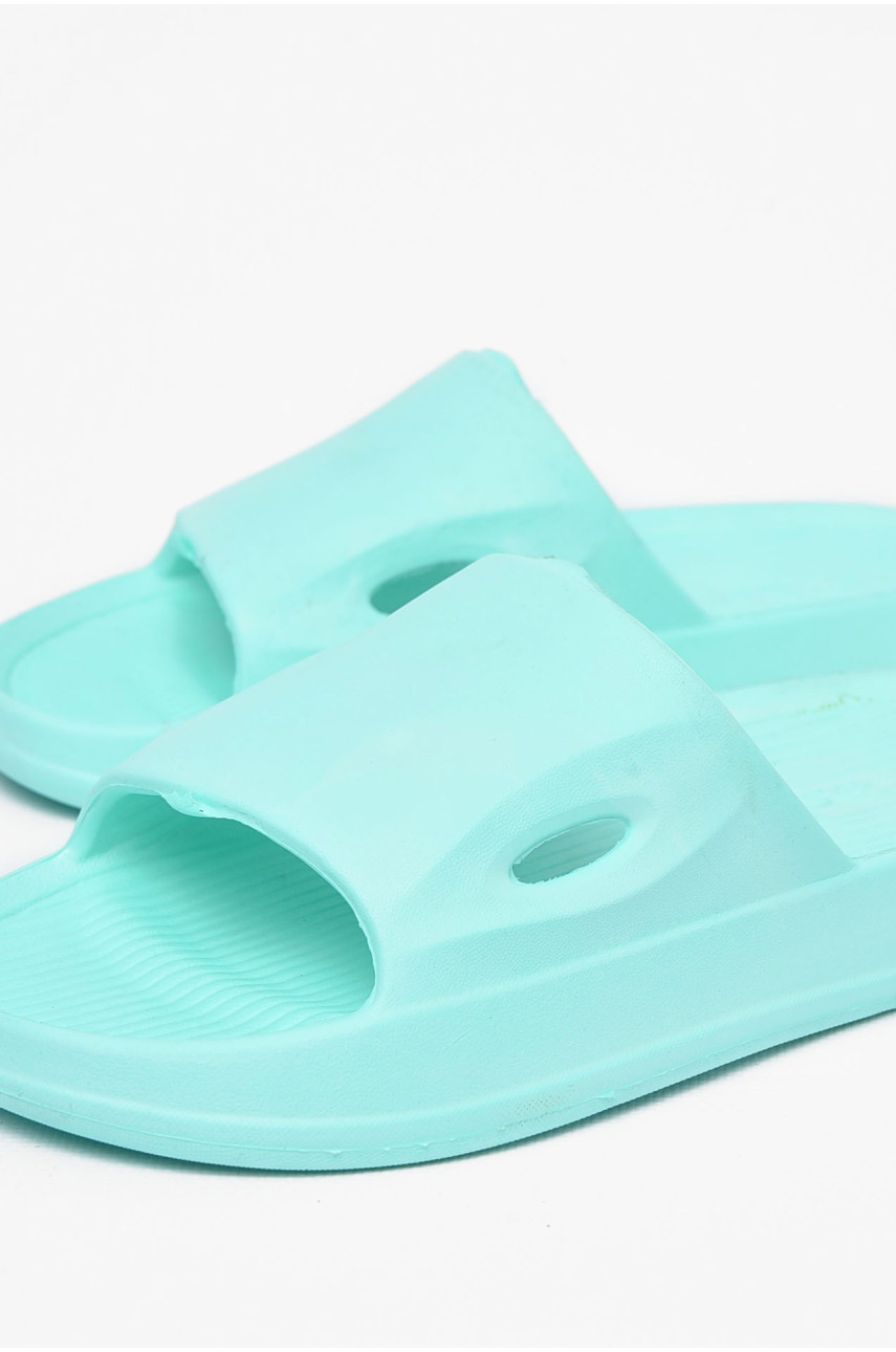 Шлепки детские для девочки пена мятного цвета ППЖ-06 197854