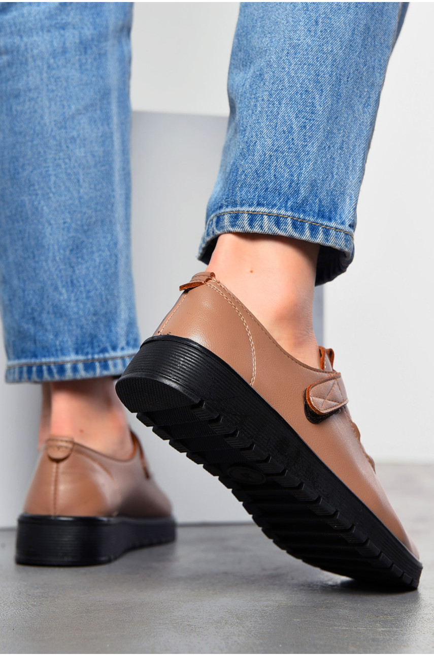 Туфлі-лофери жіночі бежевого кольору 202-8 197868 Туфлі-лофери жіночі бежевого кольору 202-8 197868