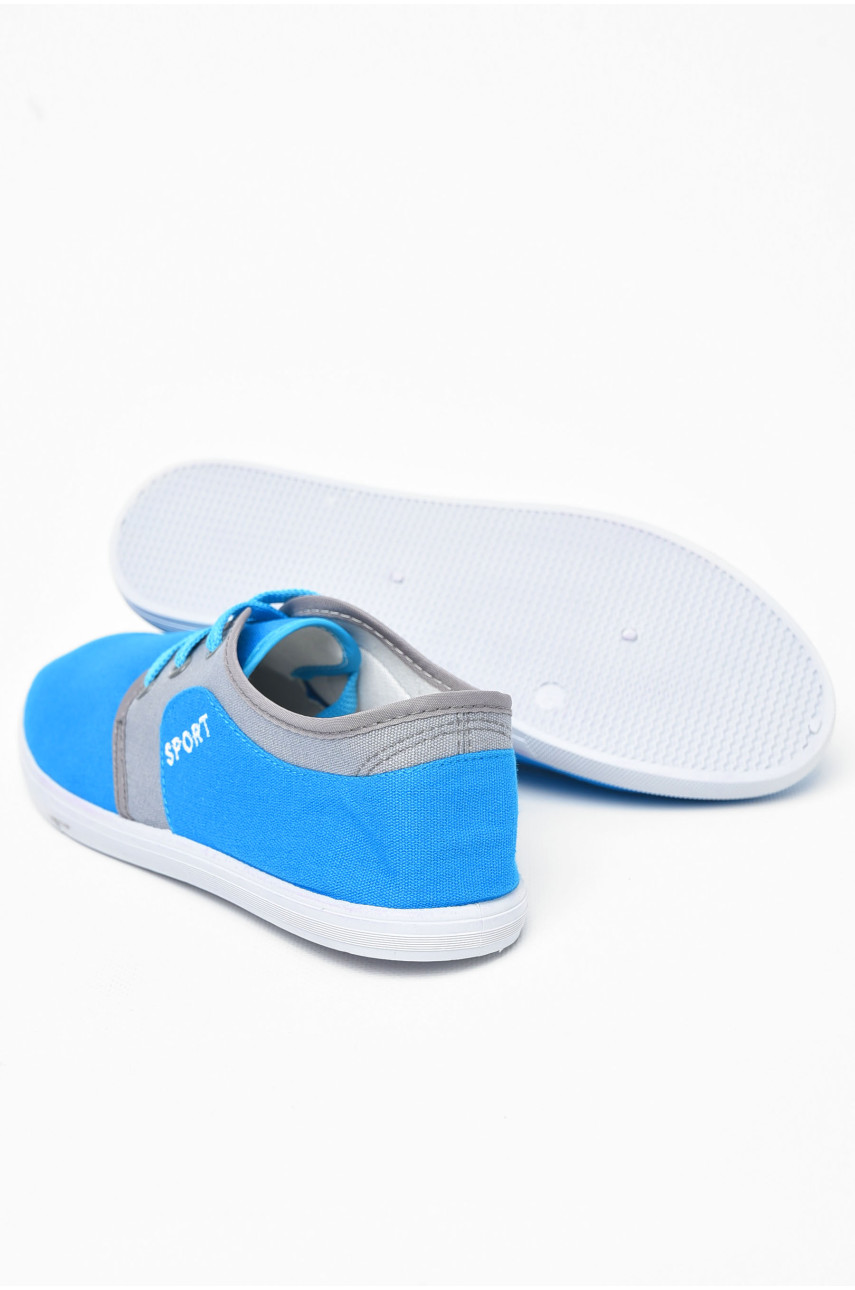 Кеди чоловічі блакитного кольору 004 197875