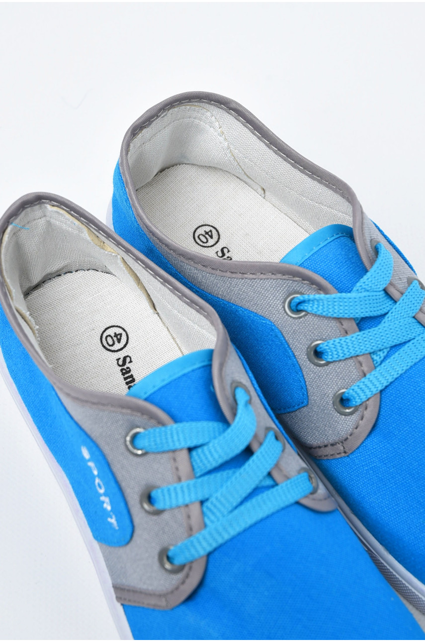 Кеди чоловічі блакитного кольору 004 197875