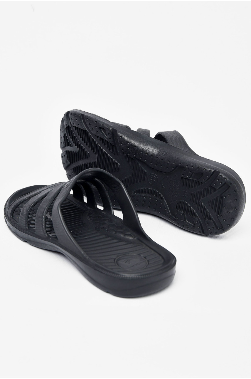 Шлепки подростковые пена черного цвета 309В 197878