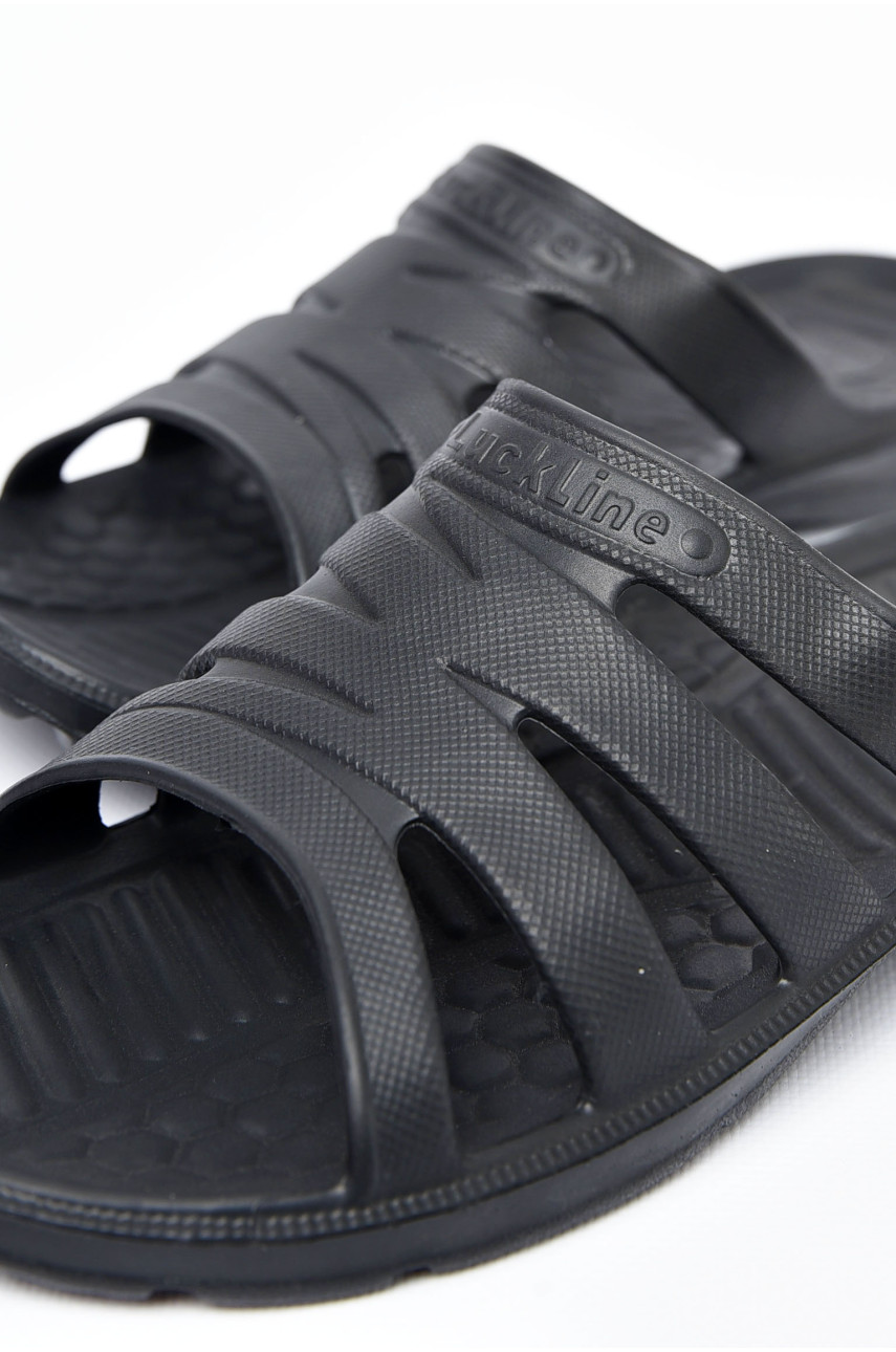 Шлепки подростковые пена черного цвета 309В 197878