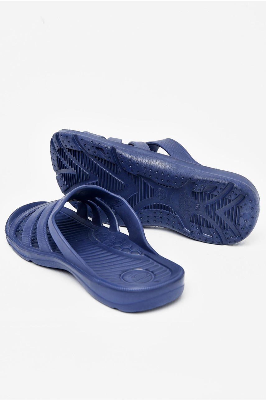 Шлепки подростковые пена темно-синего цвета 309В 197880