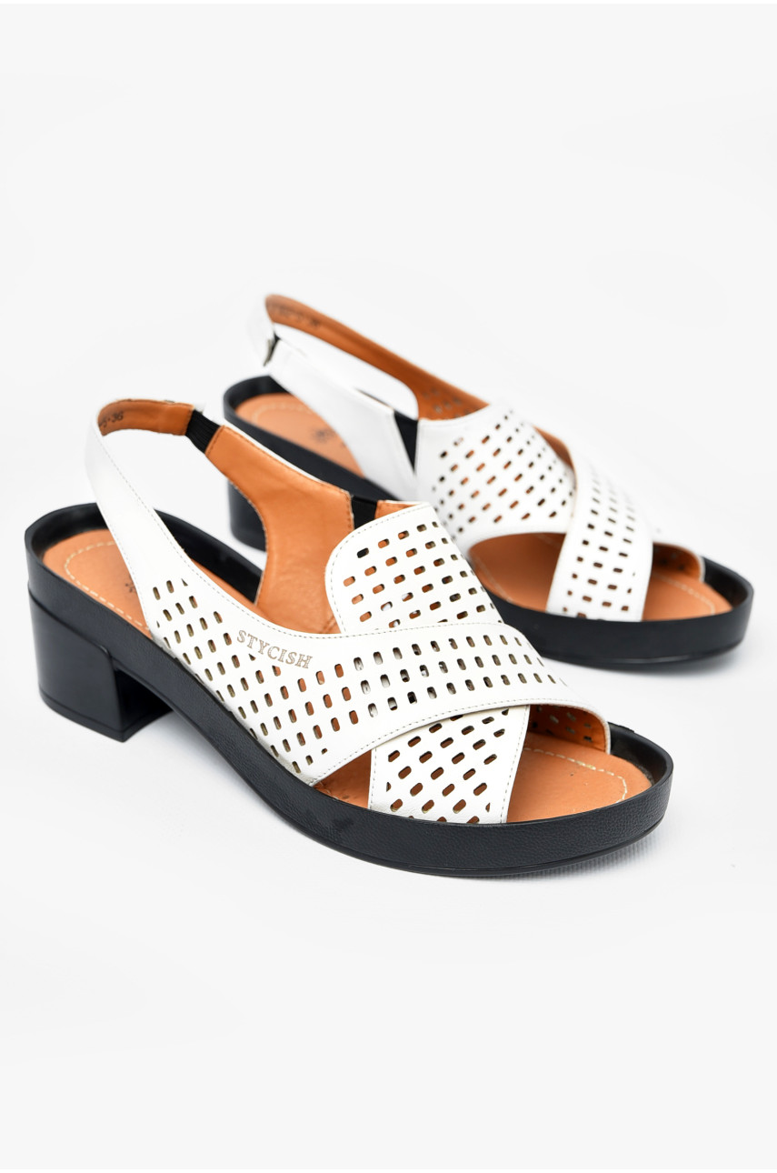 Босоножки женские белого цвета 1102-5 197885 Босоножки женские белого цвета 1102-5 197885