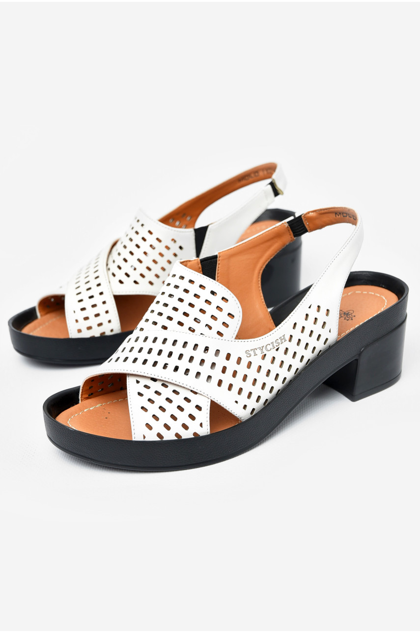 Босоножки женские белого цвета 1102-5 197885 Босоножки женские белого цвета 1102-5 197885