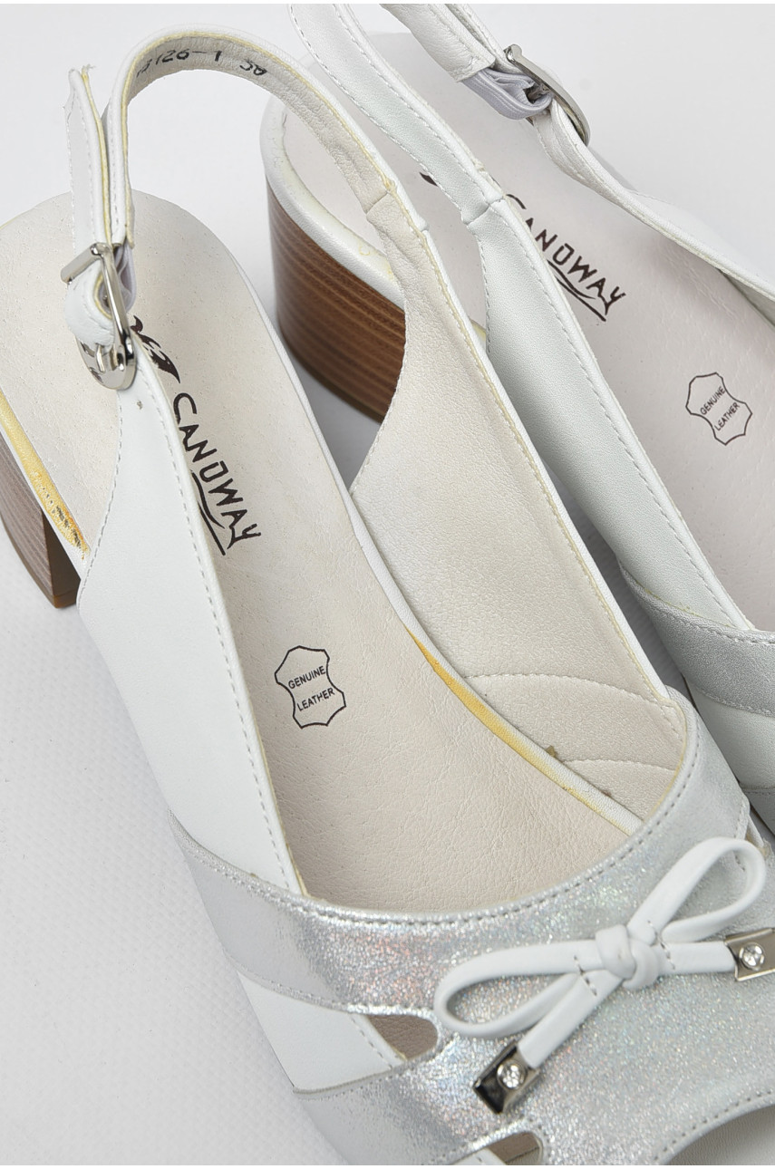 Босоножки женские белого цвета 8126-1 197913 Босоножки женские белого цвета 8126-1 197913